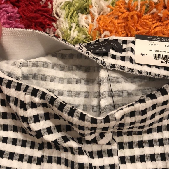 Gingham stretch pants, XS - Picture 6 of 8